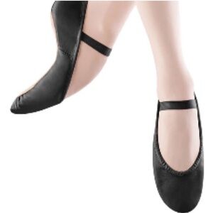 NIB Vintage Leather Bloch Full Sole Ballet slippers 6D